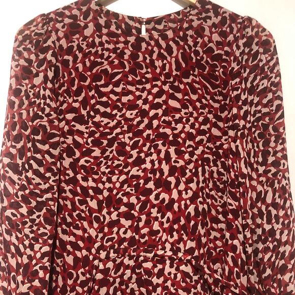 LK Bennett London DR Damiell Long Sleeve Midi Dress US 2 - Picture 6 of 9